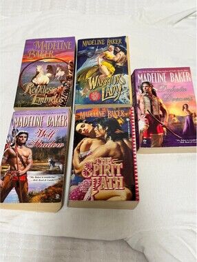 Madeline Baker Historical Romance Paperback Book Lot Set of 5 Vintage 1990s-2000
